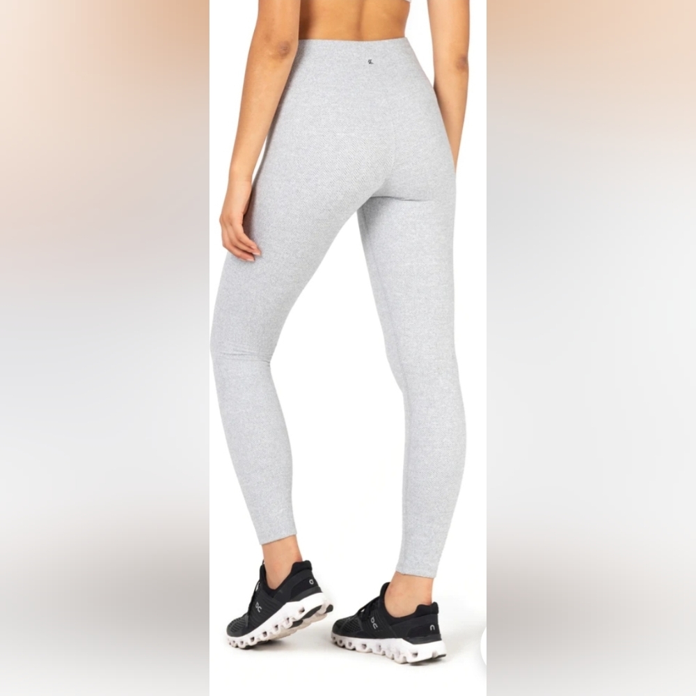 Kyodan High Waist Warmhand 7/8 Herringbone Leggings, XS